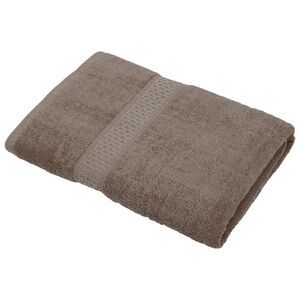 Plain Soft Absorbent Cotton Bath Towel Coffee Color 27.56"x55.12"